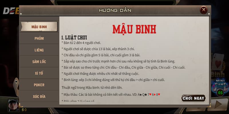 Bí quyết chơi thắng lớn game bài tại Debet cho bet thủ