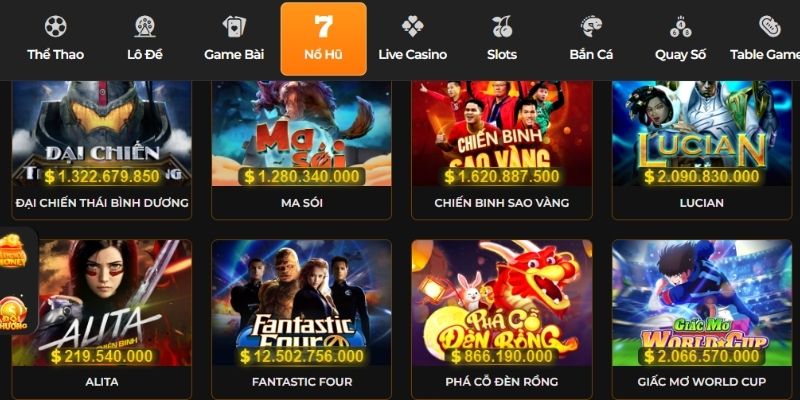 Nổi bật với kho game và đồ họa sinh động